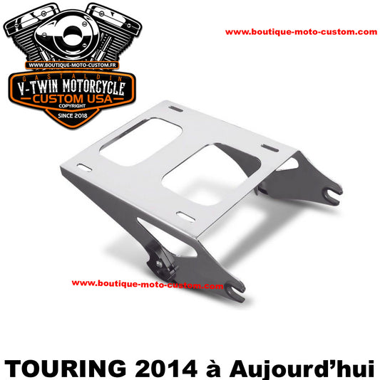 KIT SUPPORT TOUR-PAK + FIXATION 4 POINTS CHROME Harley Davidson TOURING