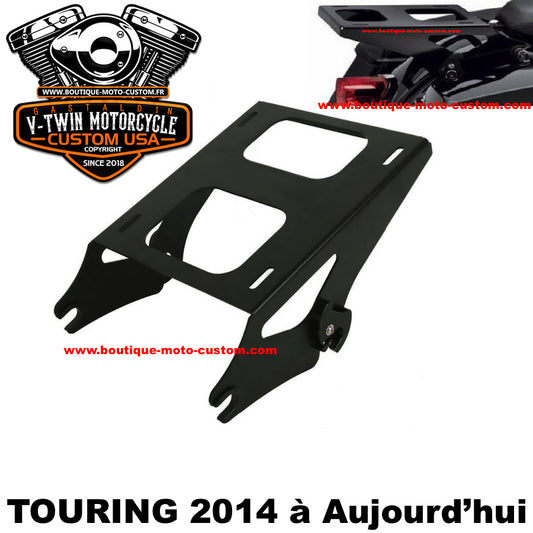 KIT SUPPORT TOUR-PAK + FIXATION 4 POINTS CHROME Harley Davidson TOURING