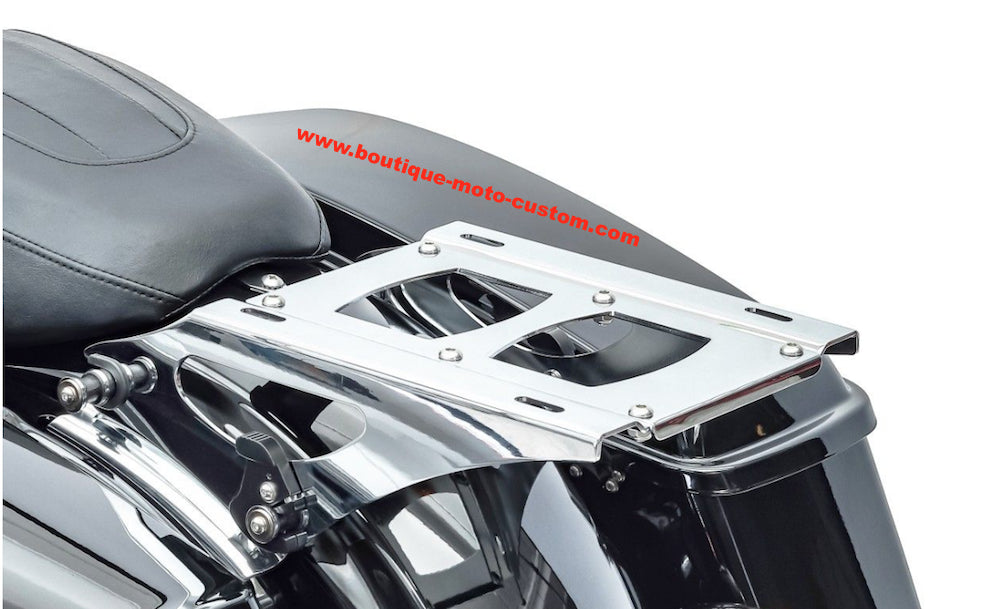 KIT SUPPORT TOUR-PAK + FIXATION 4 POINTS CHROME Harley Davidson TOURING