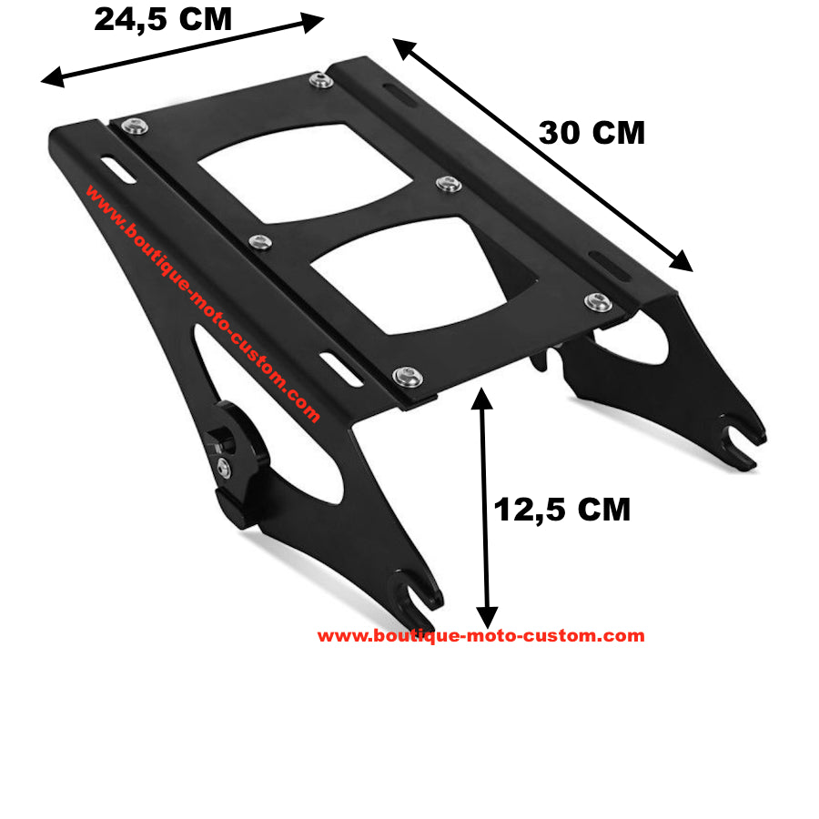 KIT SUPPORT TOUR-PAK + FIXATION 4 POINTS CHROME Harley Davidson TOURING