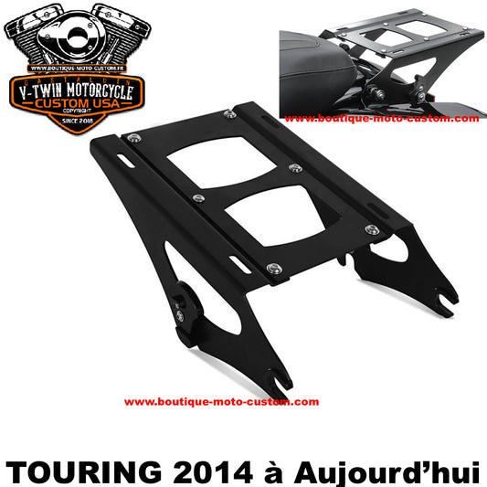 KIT SUPPORT TOUR-PAK + FIXATION 4 POINTS CHROME Harley Davidson TOURING