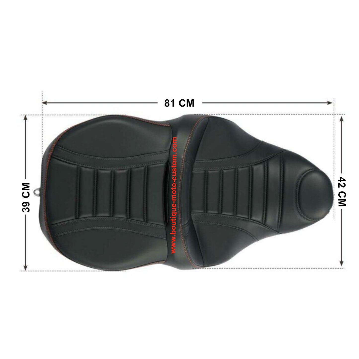 SELLE HAMMOCK ROUGE POUR HARLEY DAVIDSON TOURING & TRI GLIDE