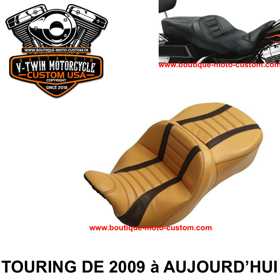 SELLE HAMMOCK JAUNE POUR HARLEY DAVIDSON TOURING & TRI GLIDE