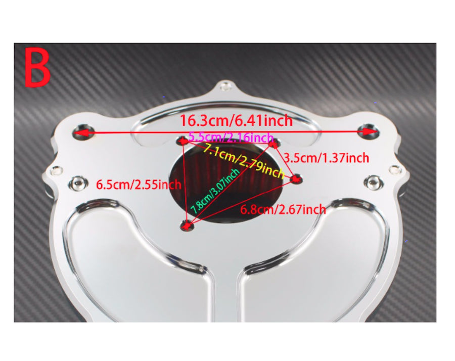 Black air filter for Harley Davidson