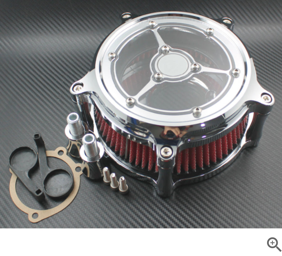 Chrome air filter for Harley Davidson