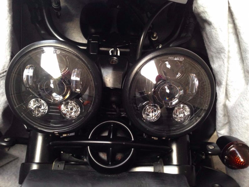 Phare projecteur LED 5 3/4 ",  5,75" pouces Harley Davidson